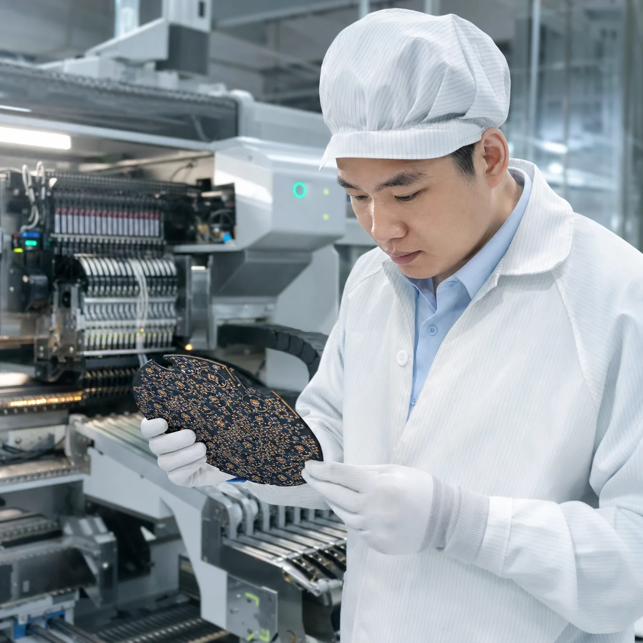 华予工程人员检查电路板